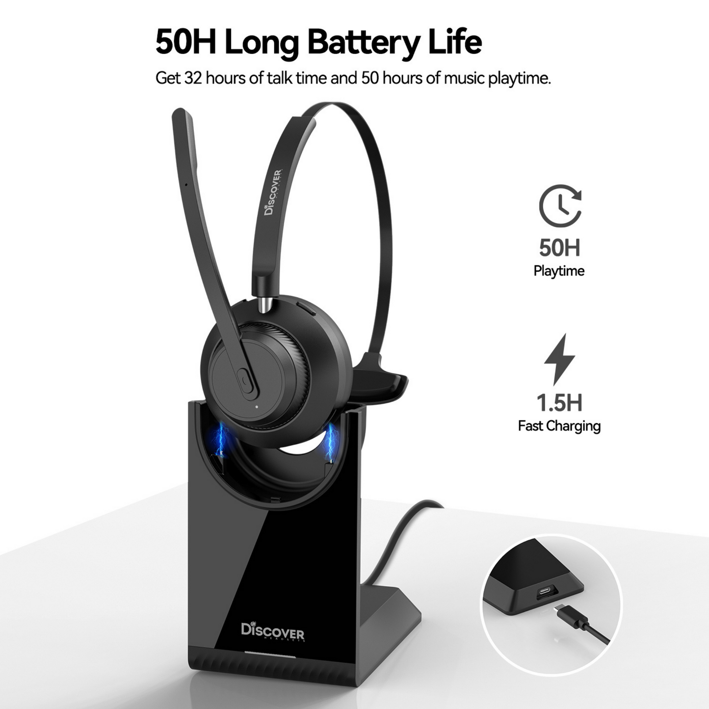 Discover Boomstick Mono Wireless Headset