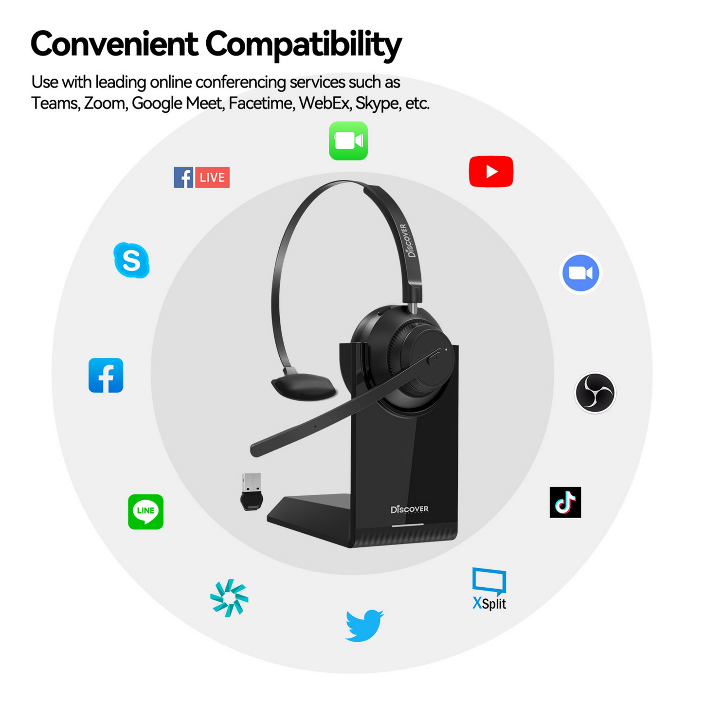 Discover Boomstick Mono Wireless Headset
