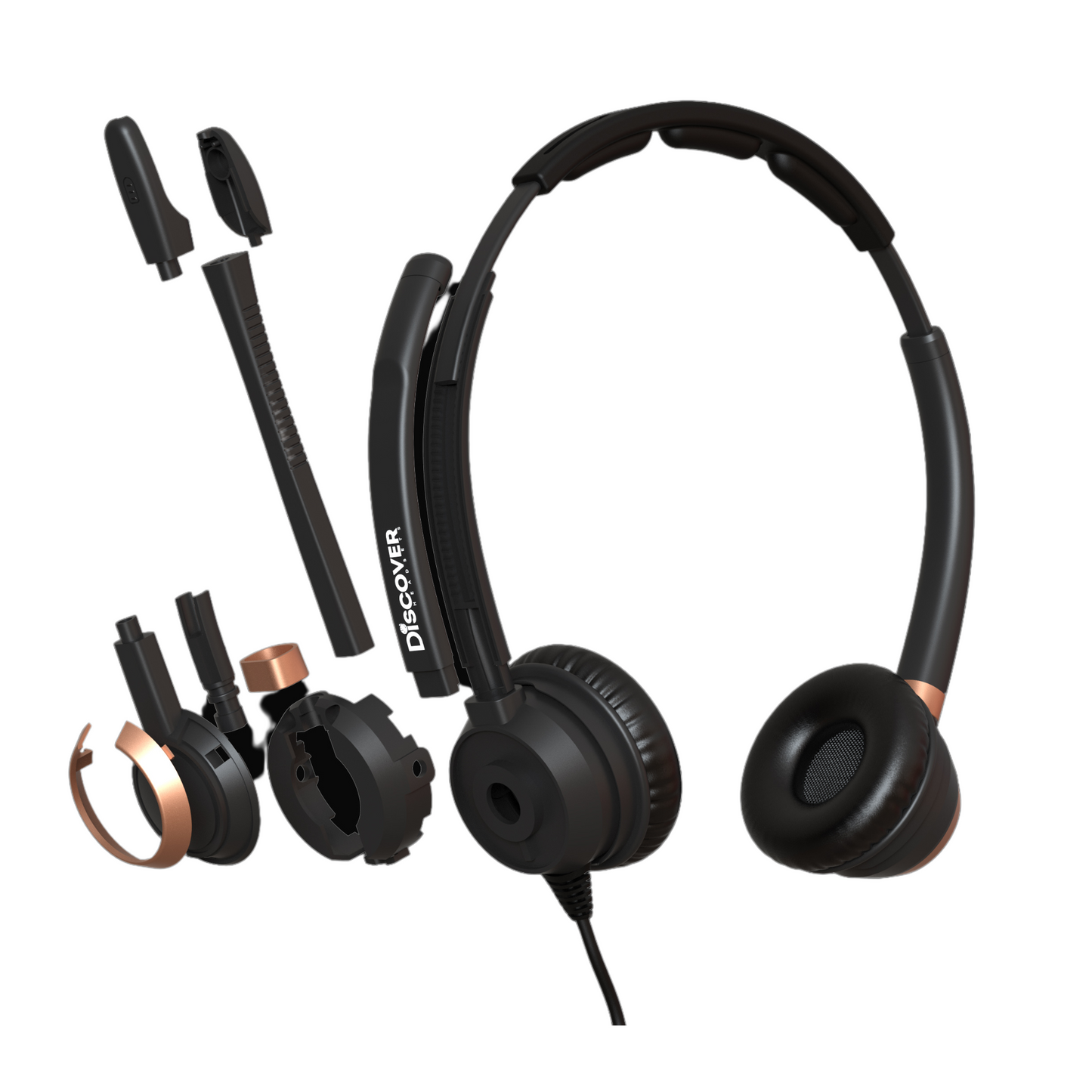Discover D712U Dual Speaker USB Wired Headset