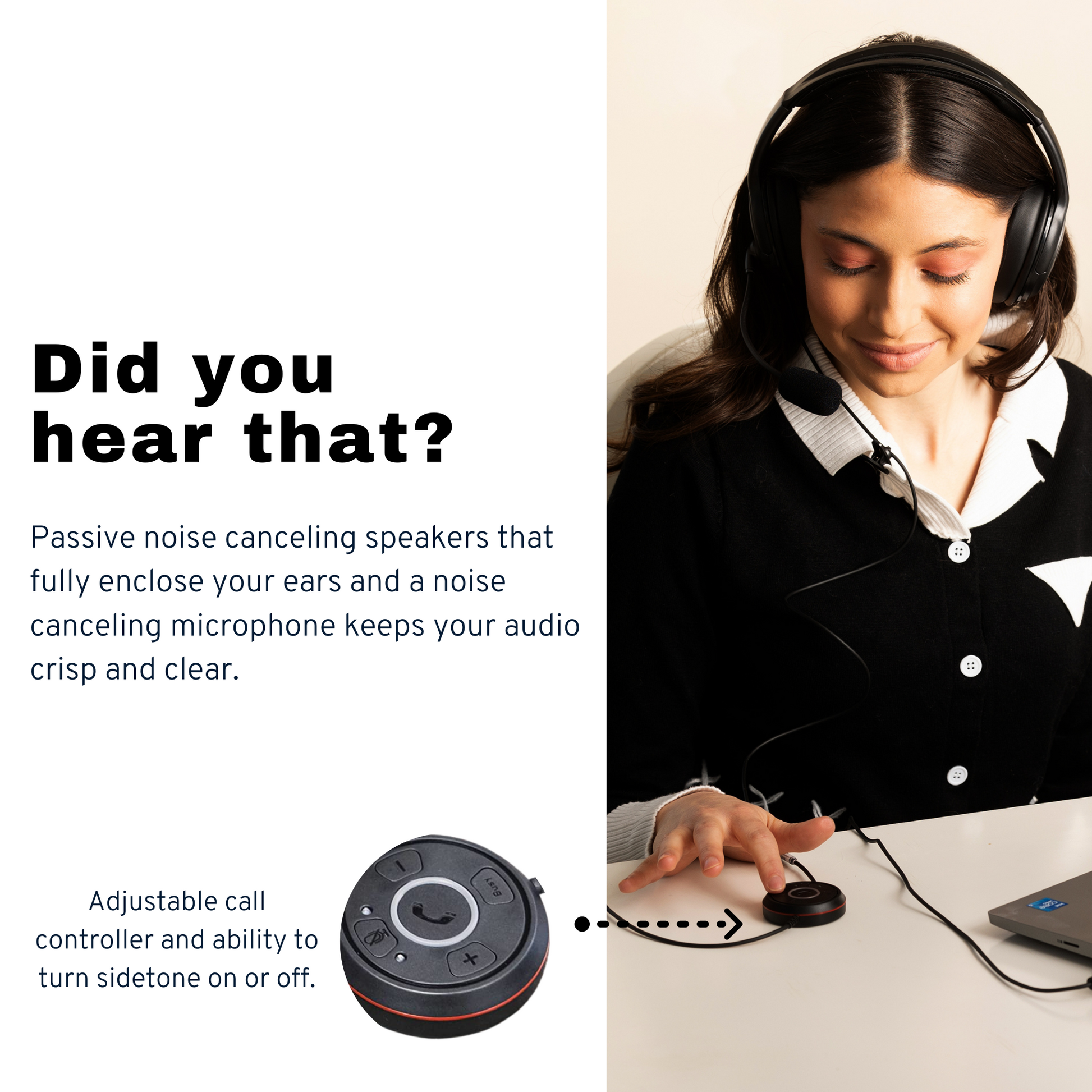 Discover D722U Over Ear USB Wired Headset